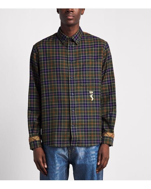 Barbour Gray X Paul Smith Cotton Tartan Shirt for men