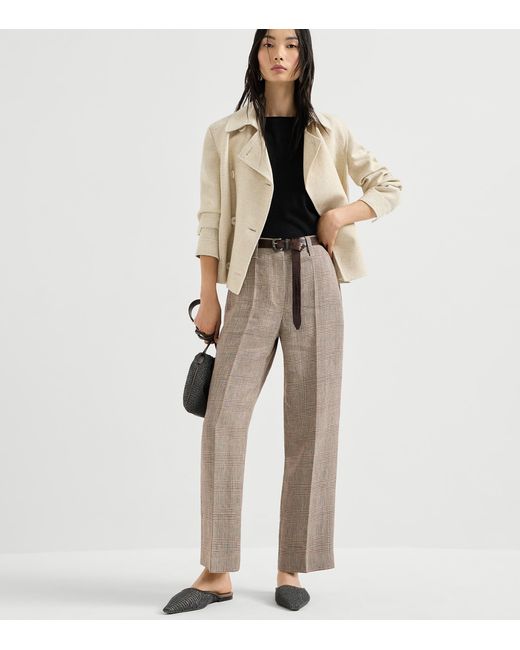 Brunello Cucinelli Black Cashmere-Silk-Blend Sweater