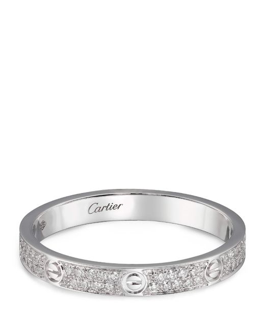 Cartier Metallic And Diamond Love Ring