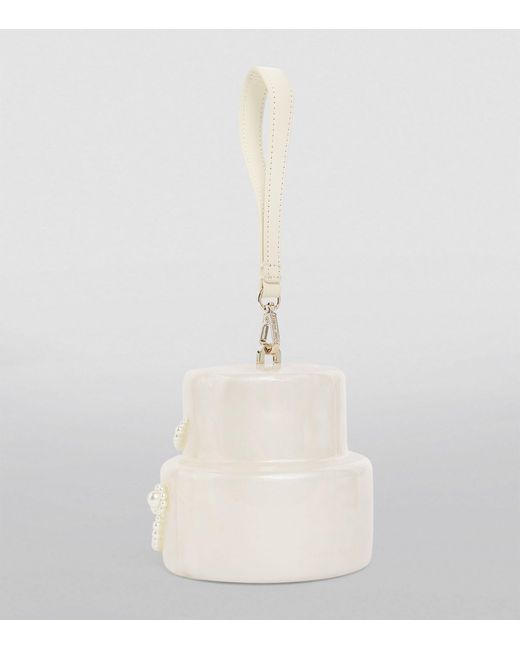 Simone Rocha White Embellished Cake Cross-body Bag