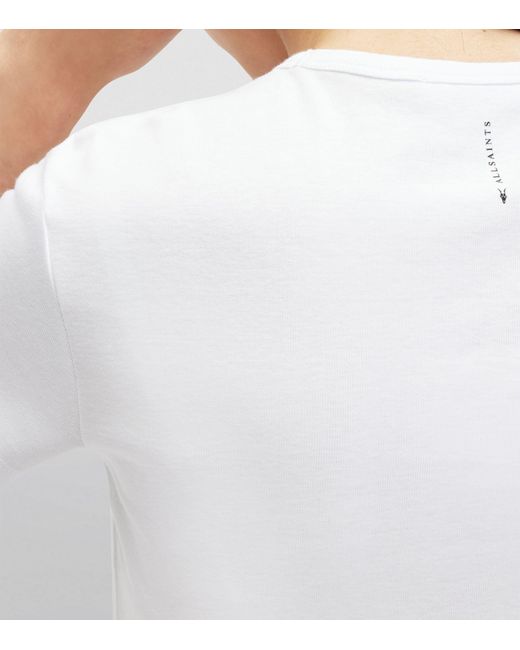 AllSaints White Organic Cotton Stevie T-shirt