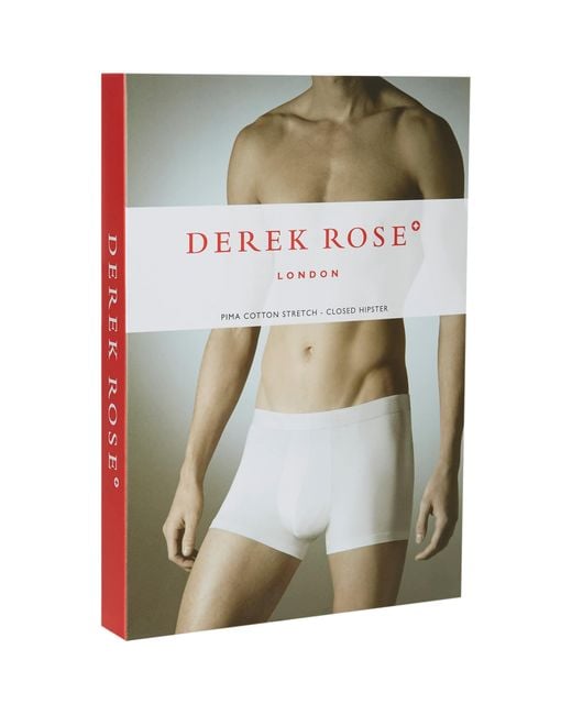 Derek Rose Blue Jack Pima Cotton Trunks for men
