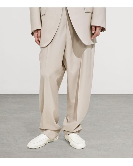 Bottega Veneta White Nappa Leather Dawson Loafers for men