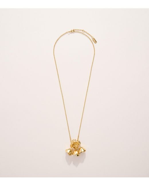 Chloé Metallic Bouquet Pendant Necklace