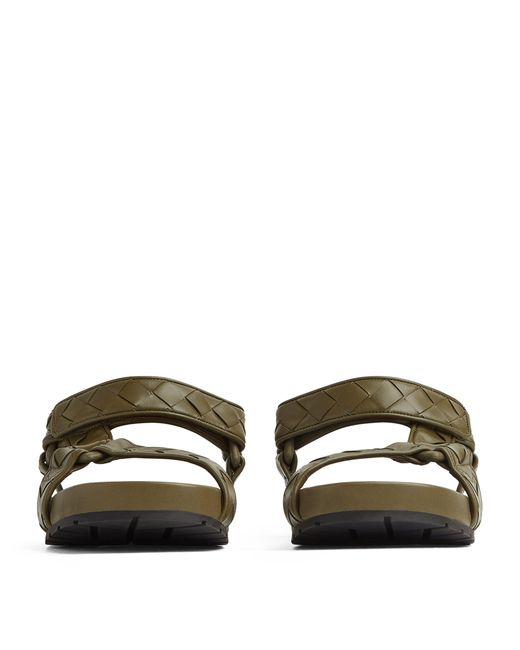 Bottega Veneta Green Trip Flat Sandals for men