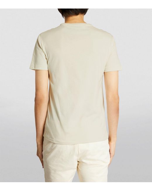 Polo Ralph Lauren White Pima Cotton Striped T-shirt for men