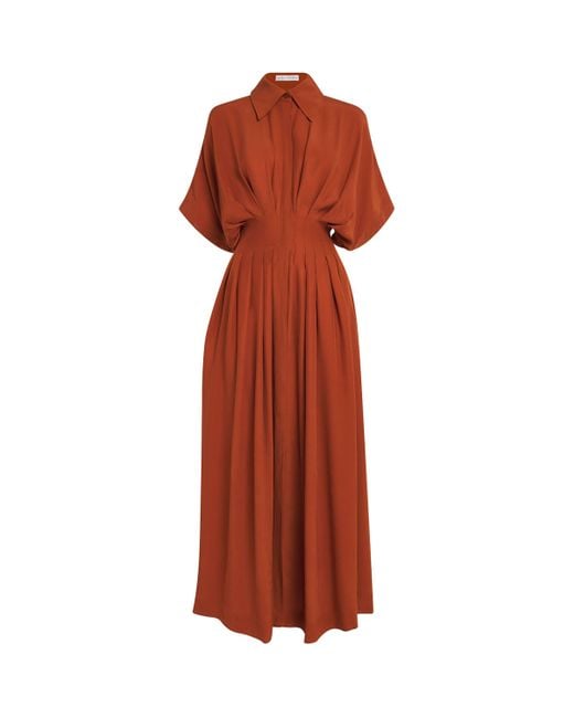 Palmer//Harding Red Crepe Courage Maxi Dress