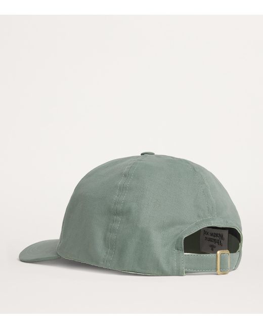 Vivienne Westwood Green Cotton Orb Baseball Cap for men
