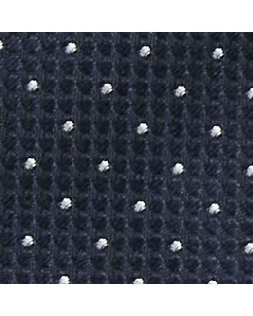 Canali Blue Silk Polka Dot Tie for men