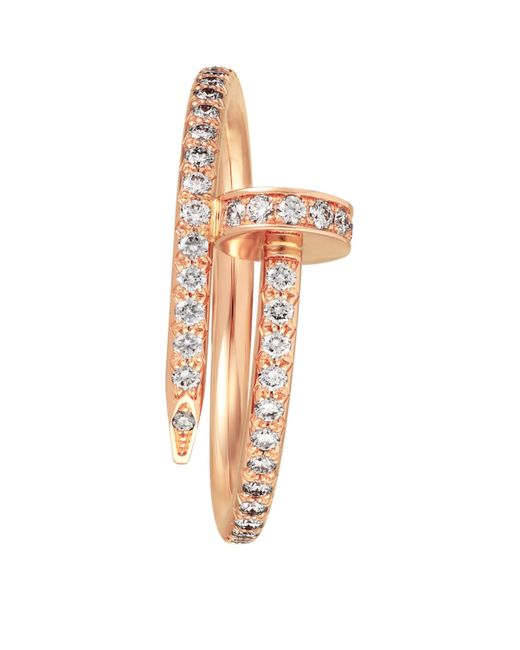 Cartier Metallic And Diamond Juste Un Clou Ring