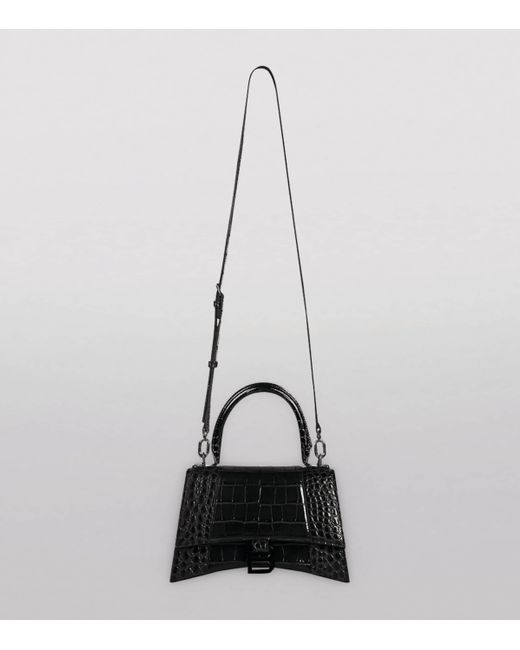 Balenciaga Black Small Hourglass Top-Handle Bag