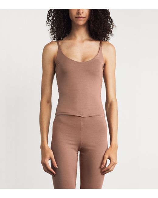 Skims Brown Smooth Layers Cami Top