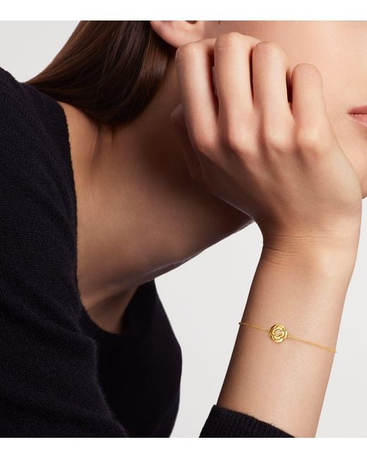 Chanel Metallic And Diamond Extrait De Camélia Bracelet