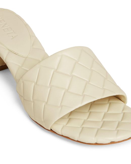 Bottega Veneta Natural Leather Amy Heeled Sandals 45