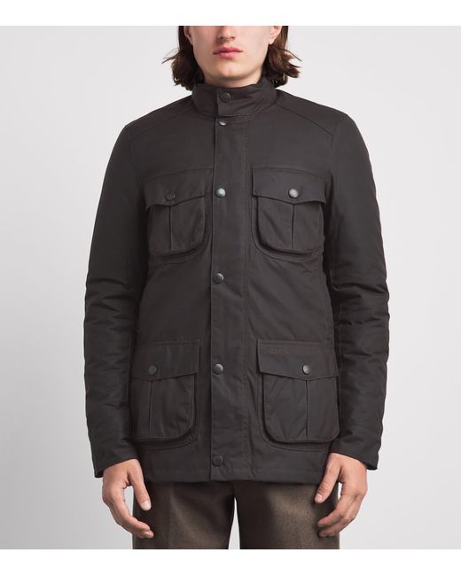 Barbour Black Waxed Corbridge Jacket for men