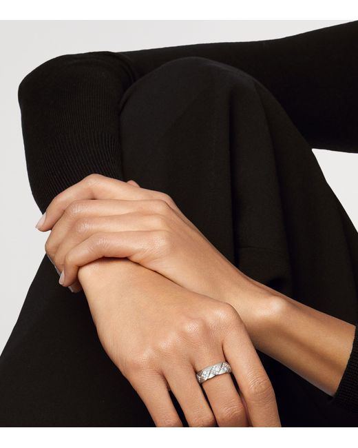 Chanel Metallic And Diamond Coco Crush Ring