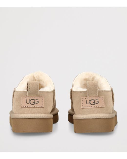 Ugg Natural Suede Classic Micro Boots