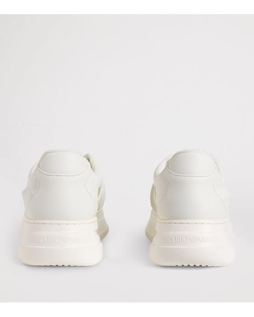 Emporio Armani White Chunky Low-Top Sneakers for men