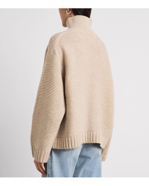 FRAME Natural Stretch-Wool The Links Rollneck Sweater