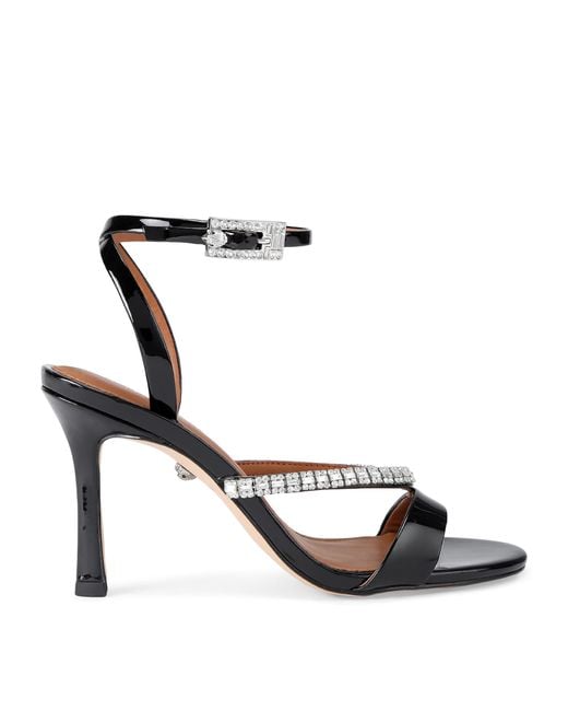 Kurt Geiger White Patent Leather Embellished Sandals 90