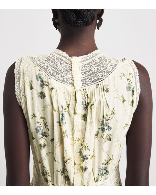 Doen Metallic Organic Cotton Liliane Midi Dress