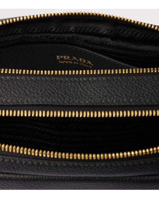 Prada Black Small Leather Cross-Body Bag