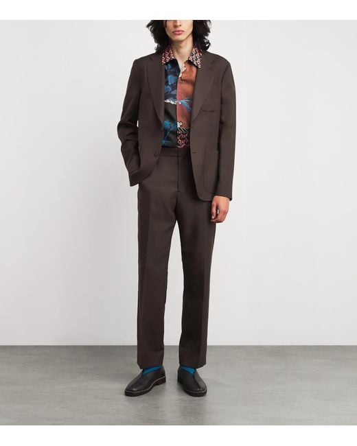 Paul Smith Brown Wool Patch-Pocket Blazer for men