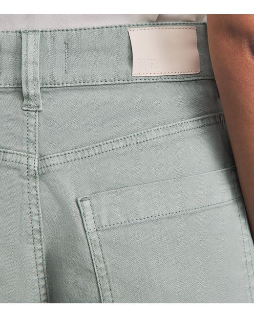 PAIGE Gray Laken Denim Shorts