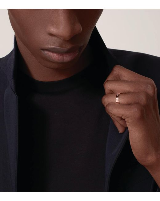 Cartier Brown Rose And Diamond Love Wedding Band