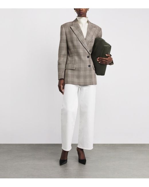 Anine Bing Gray Wool Aretha Blazer