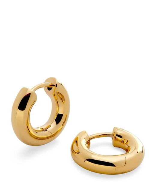 Monica Vinader Metallic Vermeil Huggie Hoop Earrings