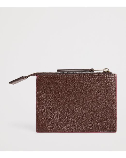 Paul Smith Red Leather Concertina Card Holder for men