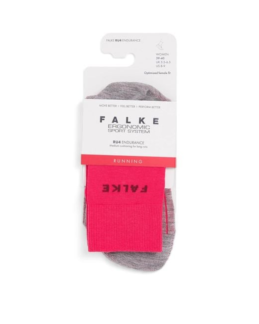 Falke Pink Ru4 Endurance Running Socks