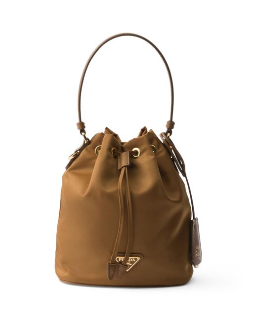 Prada Brown Mini Re-Edition 1978 Bucket Bag