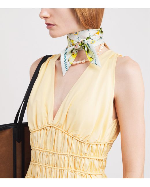 Harrods Metallic Silk High Summer Twilly Scarf