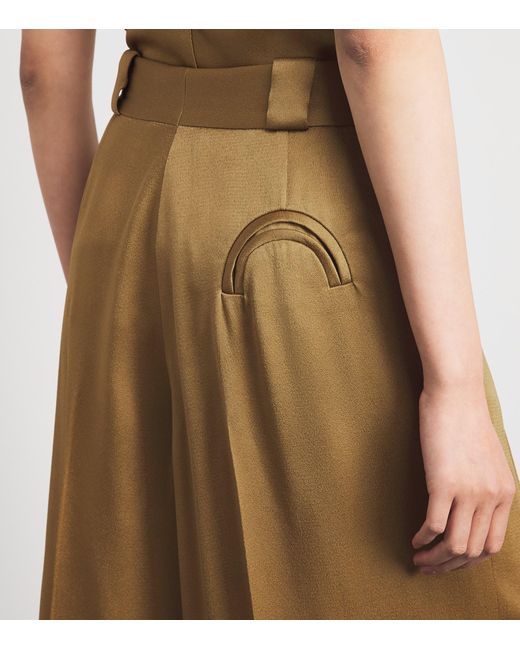 Blazé Milano Natural Satin Husi Palazzo Trousers