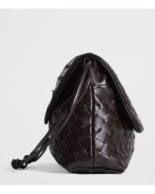 Bottega Veneta Black Leather Giorno Shoulder Bag
