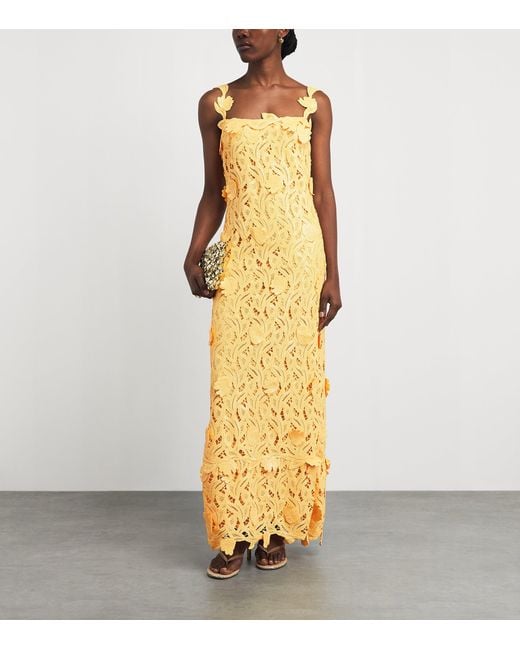 Jonathan Simkhai Metallic Embroidered Sequin Marenna Maxi Dress