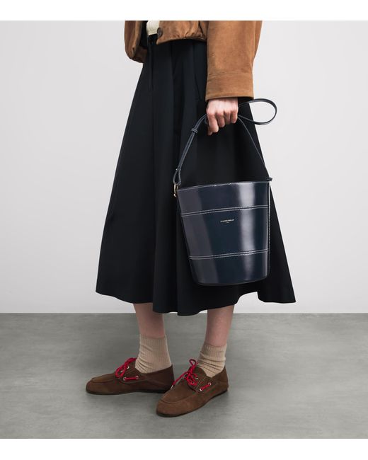 Claudie Pierlot Blue Calfskin Bucket Bag