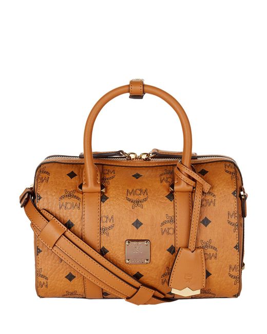 Small Boston Bag in Visetos Original Cognac