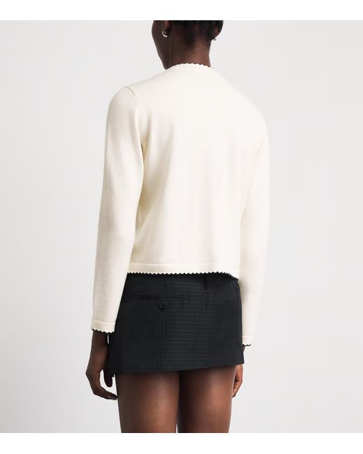 Tory Burch Natural Wool-Blend Kendra Cardigan