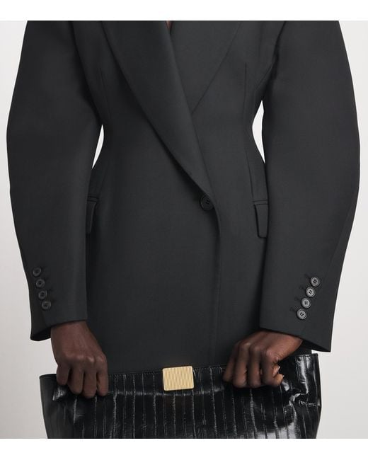Source Unknown Black Hourglass Martha Blazer