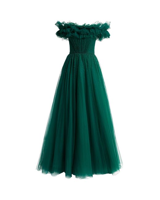 Jenny Packham Green Tulle Wonder Gown