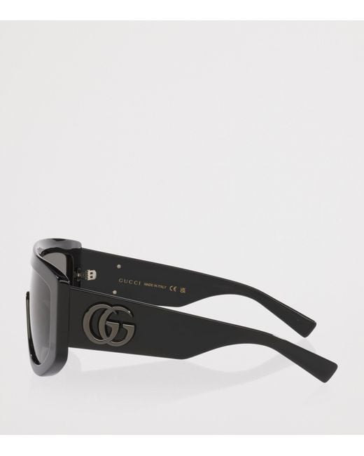 Gucci Gray Irregular Sunglasses