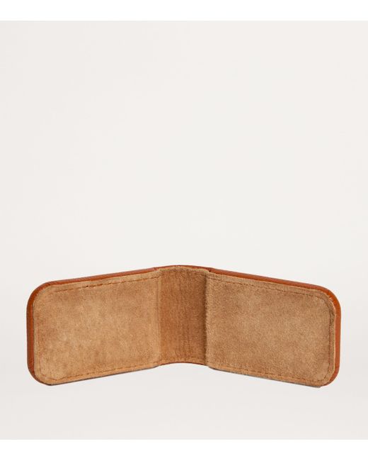 Ettinger Orange Leather Capra Money Clip