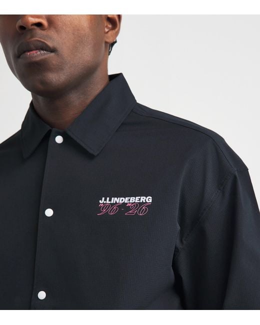 J.Lindeberg Blue 30Y Cam Coach Jacket for men
