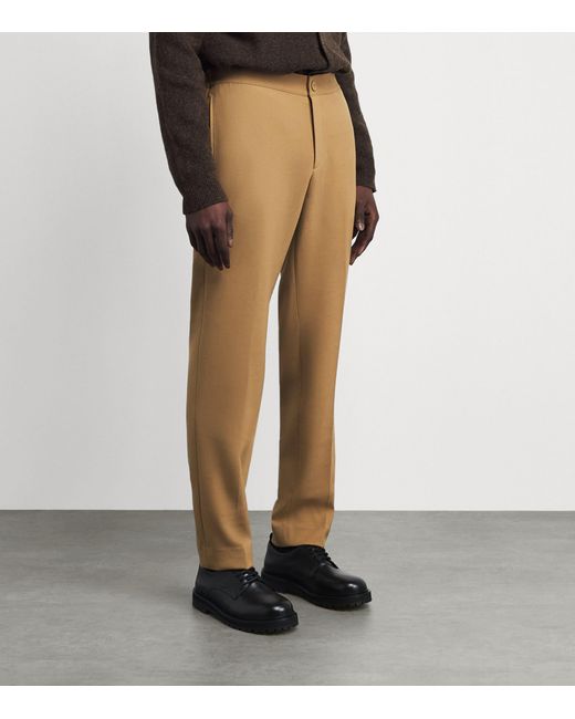 Sandro Natural Stretch Jersey Trousers for men