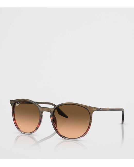 Ray-Ban Brown Phantos Round Sunglasses