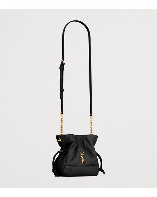 Saint Laurent Black Mini Leather Jamie Shoulder Pouch
