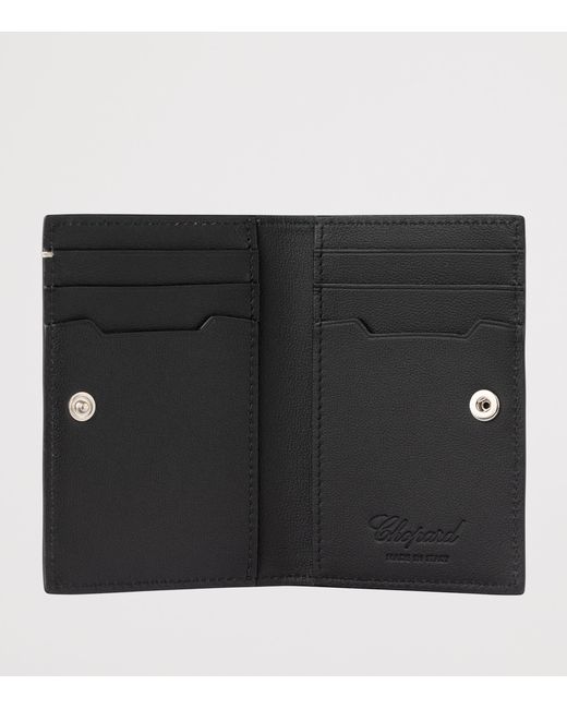 Chopard Black Leather Racing Card Holder for men